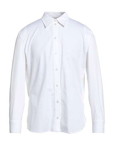 MCQUEEN Solid colour shirt White 100% Cotton
