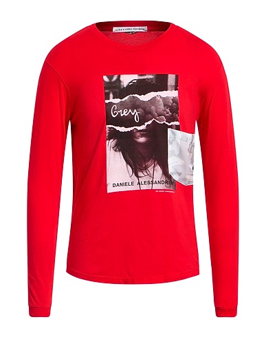 DANIELE ALESSANDRINI HOMME T-shirt Rosso 100% Cotone