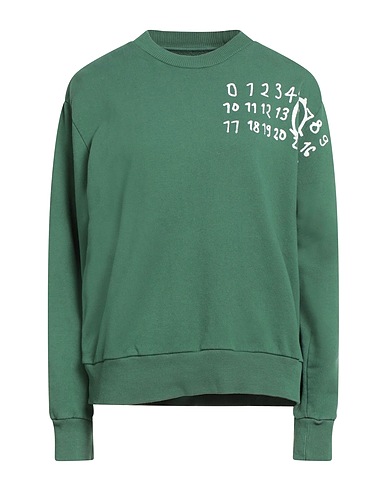 MM6 MAISON MARGIELA Felpa Verde 100% Cotone