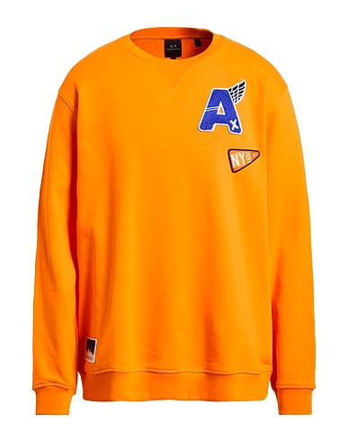 ARMANI EXCHANGE Sweatshirt Orange 86% Cotton, 14% Polyester, Elastane