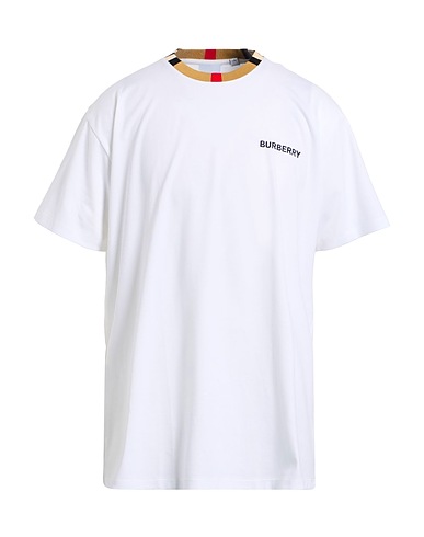 BURBERRY T-shirt White 100% Cotton, Elastane