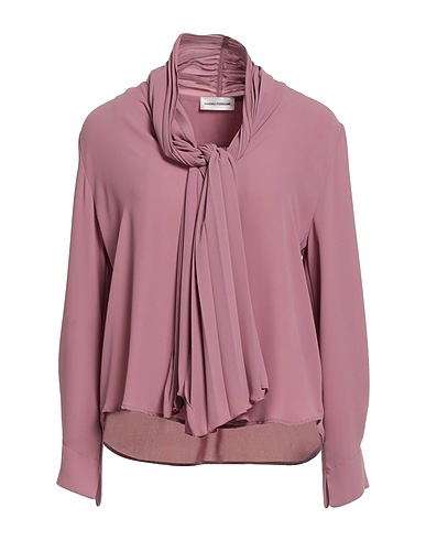 SANDRO FERRONE Solid colour shirts & blouses Antique rose 100% Polyester