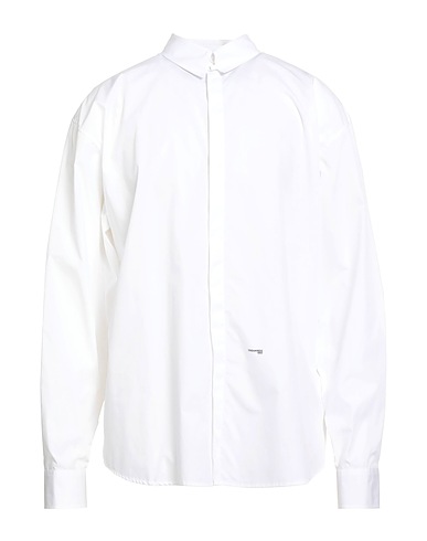 DSQUARED2 Solid colour shirt White 100% Cotton