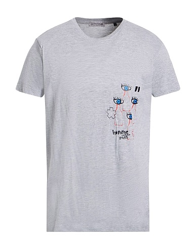 DANIELE ALESSANDRINI HOMME T-shirt Γκρι 100% Βαμβάκι
