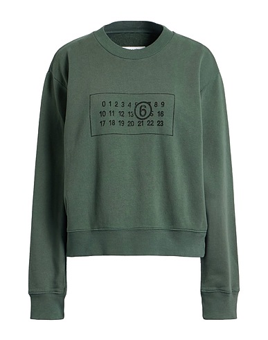 MM6 MAISON MARGIELA Sweatshirt Military green 100% Cotton