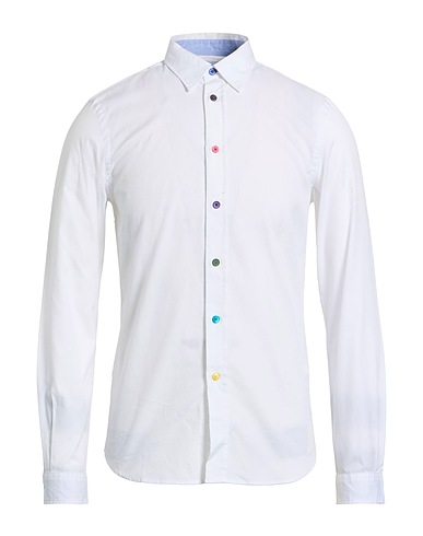 PS PAUL SMITH Μονόχρωμο πουκάμισο Λευκό 100% Οργανικό βαμβάκι