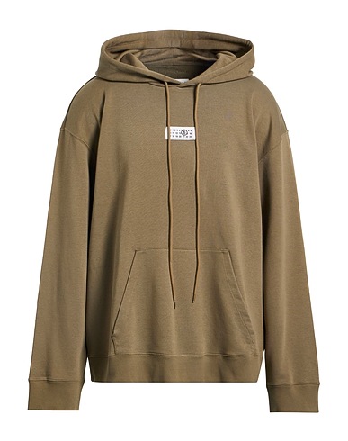 MM6 MAISON MARGIELA Hooded sweatshirt Military green 65% Cotton, 35% Polyester