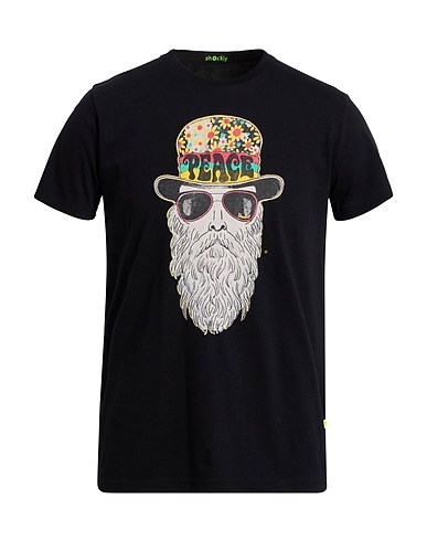 SHOCKLY T-shirt Μαύρο 100% Βαμβάκι