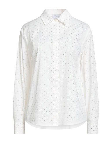 CLIPS Shirts White 79% Cotton, 18% Polyamide, 3% Elastane