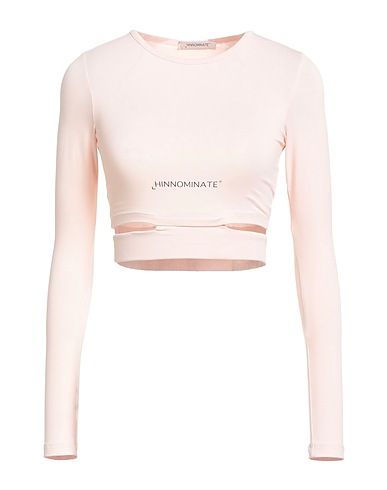 HINNOMINATE Haut court Rose clair 92% Coton, 8% Élasthanne
