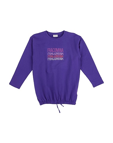 FRACOMINA MINI Felpa Viola 95% Cotone, 5% Elastan