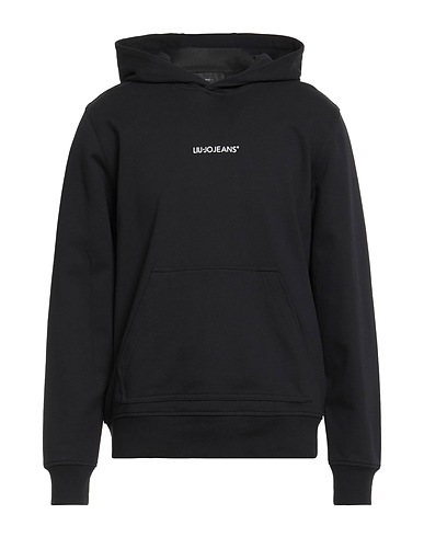 LIU •JO MAN Hoodie Schwarz 90% Baumwolle, 10% Elastan