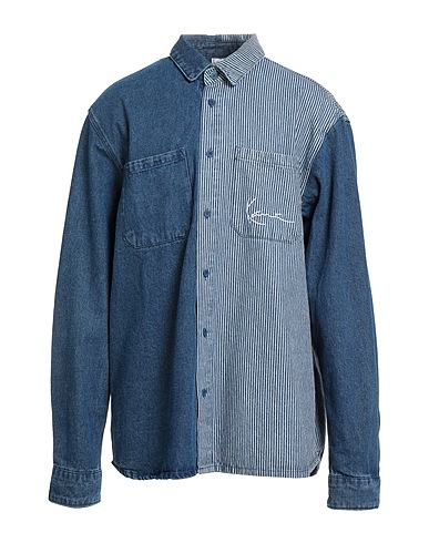 KARL KANI Denim shirt Blue 100% Cotton