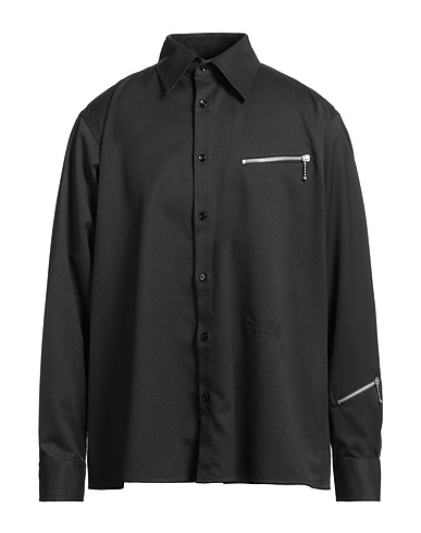 MM6 MAISON MARGIELA 無地シャツ ブラック ポリエステル 69% / レーヨン 30% / ポリウレタン 1%