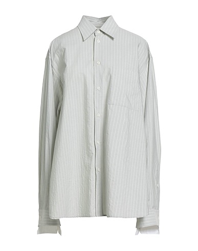 MM6 MAISON MARGIELA Striped shirt Light grey 100% Cotton