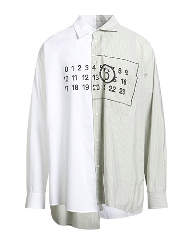 MM6 MAISON MARGIELA Patterned shirt White 100% Cotton