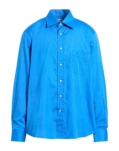 PIERRE CARDIN Patterned shirt Blue 100% Cotton