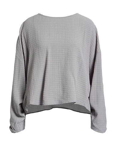 EMPORIO ARMANI Top Grey 39% Lyocell, 35% Viscose, 22% Polyester, 4% Elastane