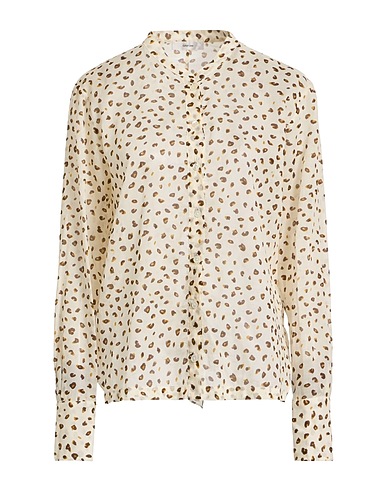 GRIFONI Patterned shirts & blouses Ivory 100% Cotton
