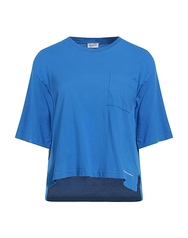 TRUE NY T-shirt Blu 100% Cotone