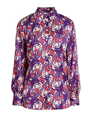 DIXIE Floral shirts & blouses Purple 100% Viscose