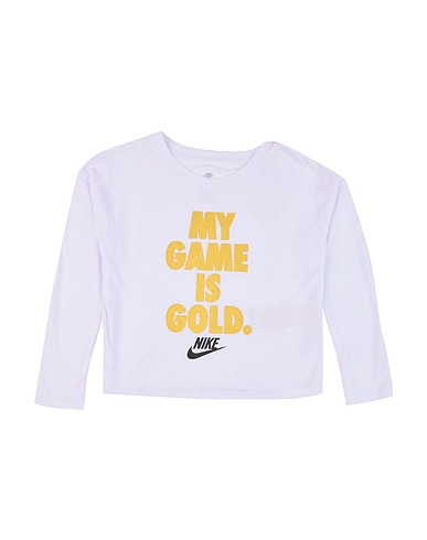 NIKE T-shirt White 65% Polyester, 35% Viscose