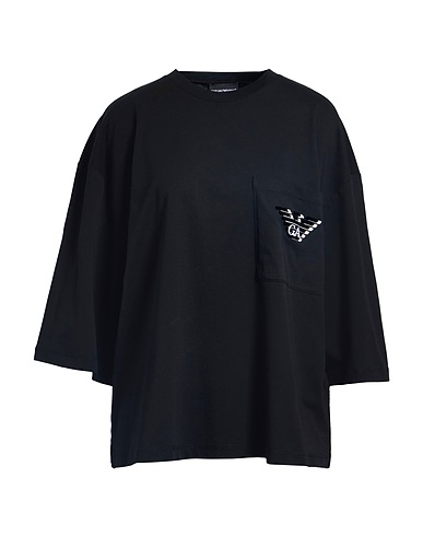 EMPORIO ARMANI T-shirt Black 100% Cotton