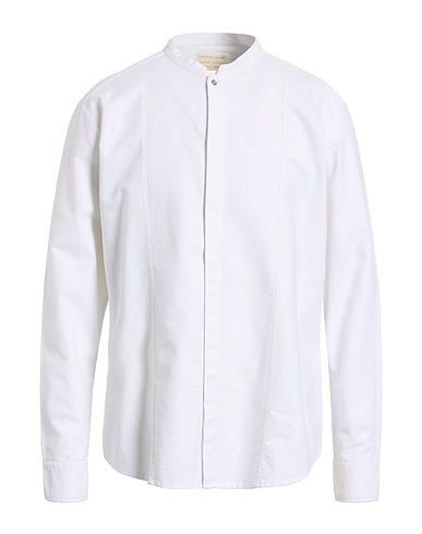 MESSAGERIE Solid color shirt White 100% Cotton