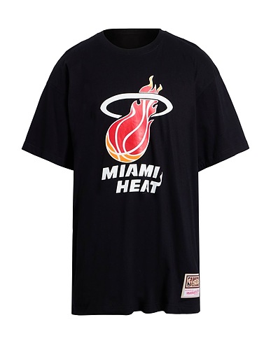 MITCHELL & NESS T-shirt Μαύρο 100% Βαμβάκι