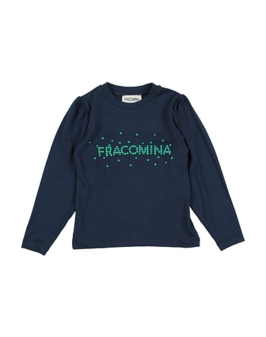 FRACOMINA MINI T-shirt Navy blue 95% Cotton, 5% Elastane