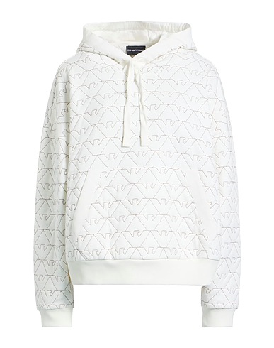 EMPORIO ARMANI Hoodie Weiß 100% Baumwolle, Elastan