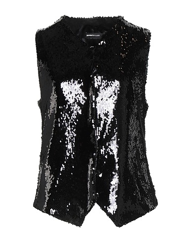 EMPORIO ARMANI Top Black 93% Polyester, 7% Elastane