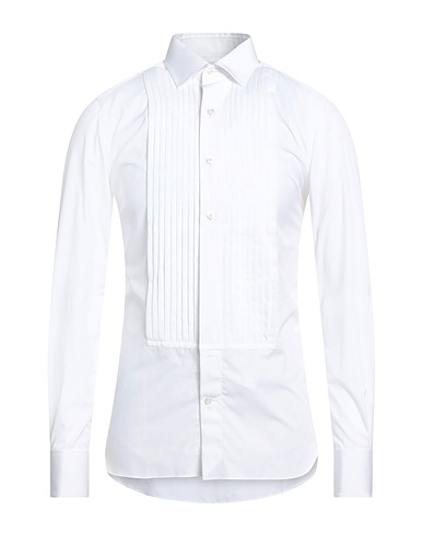 TOM FORD Solid color shirt White 100% Cotton