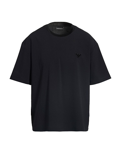 EMPORIO ARMANI Basic T-Shirt Black 96% Polyester, 4% Elastane