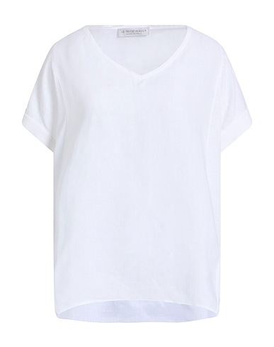 LE TRICOT PERUGIA Top White 70% Linen, 30% Cotton