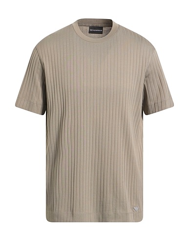 EMPORIO ARMANI Basic T-Shirt Sage green 100% Cotton