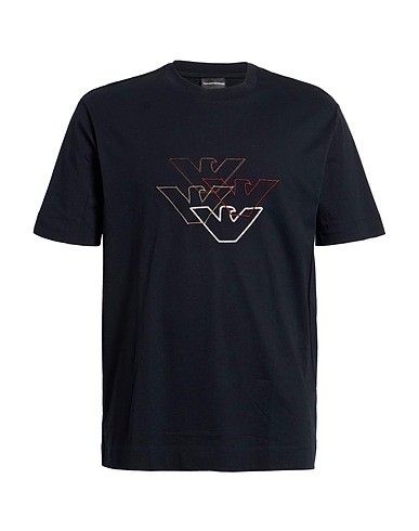 EMPORIO ARMANI T-Shirt Schwarz 100% Baumwolle