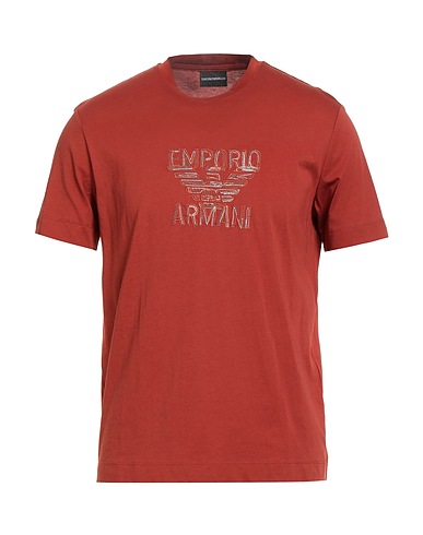 EMPORIO ARMANI T-Shirt Braun 100% Baumwolle