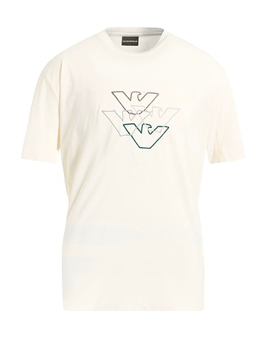 EMPORIO ARMANI T-shirt Ivory 100% Cotton
