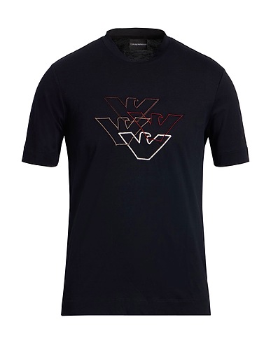 EMPORIO ARMANI Camiseta Azul noche 100% Algodón