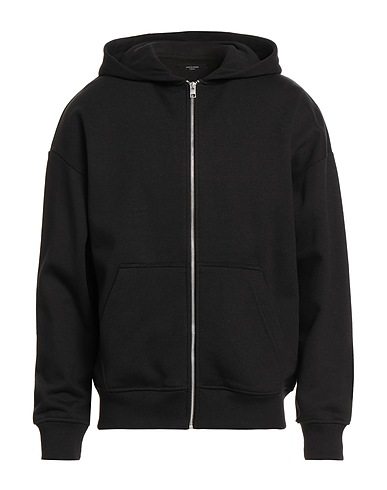 JACK & JONES Hooded sweatshirt Black 60% Cotton, 40% Polyester