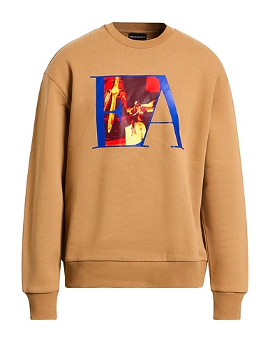 EMPORIO ARMANI Sweatshirt Camel 100% Cotton, Elastane