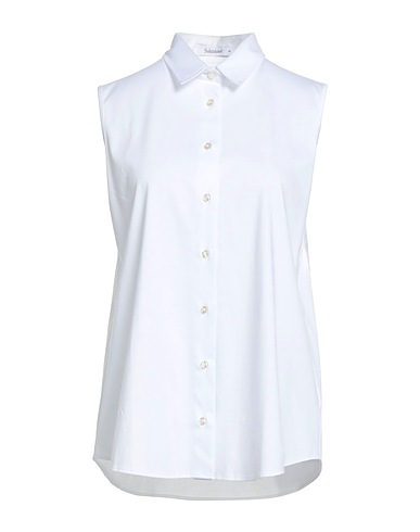SOLUZIONE® Camisas y blusas lisas Blanco 100% Algodón