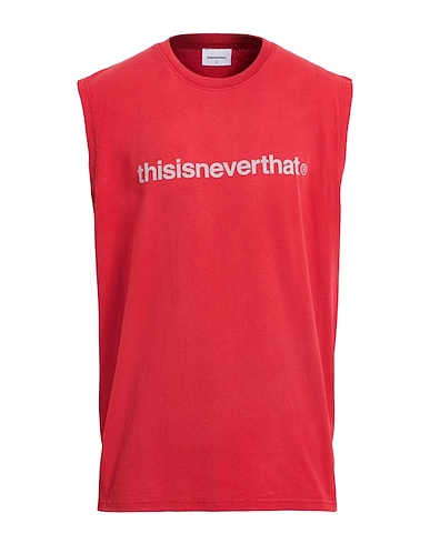 THISISNEVERTHAT T-shirt Red 100% Cotton