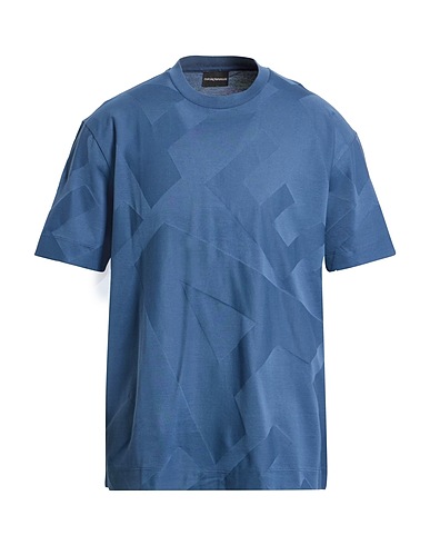 EMPORIO ARMANI T-shirt Slate blue 100% Cotton