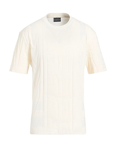 EMPORIO ARMANI Camiseta Hueso 100% Algodón