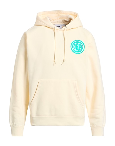 OBEY Hooded track jacket Ivory 58% Cotton, 42% Polyester