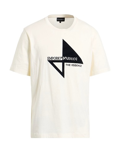 EMPORIO ARMANI T-shirt Ivory 100% Cotton