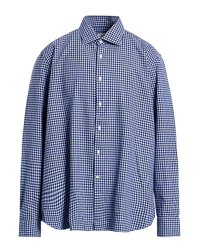 GHIRARDELLI Checked shirt Midnight blue 100% Cotton