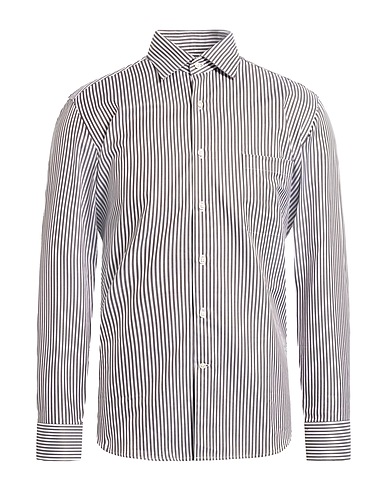 GHIRARDELLI Striped shirt Dark brown 100% Cotton